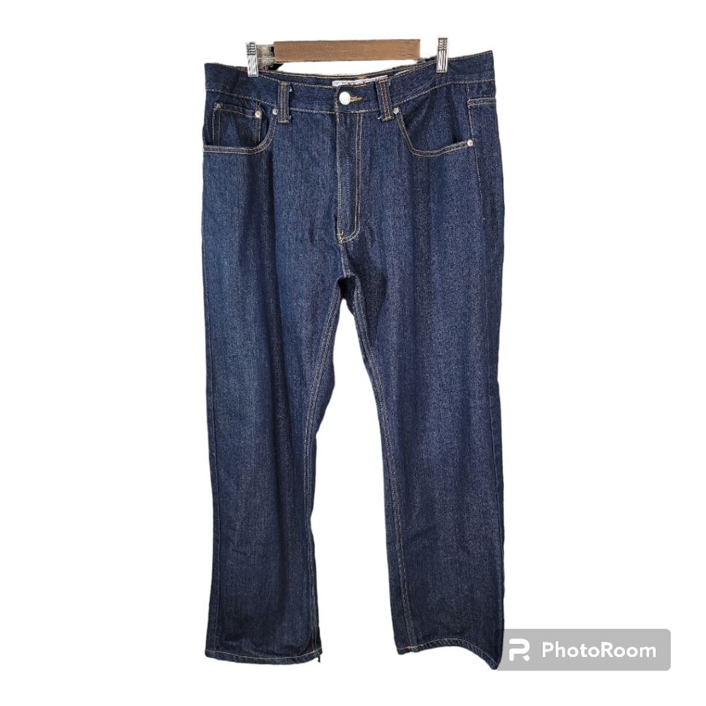 PJ Mark Premium Dark Denim Straight Leg Mens Size 38/32